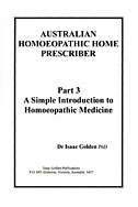 Australian Homoeopathic Home Prescriber - Part 3